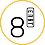 8-East logo