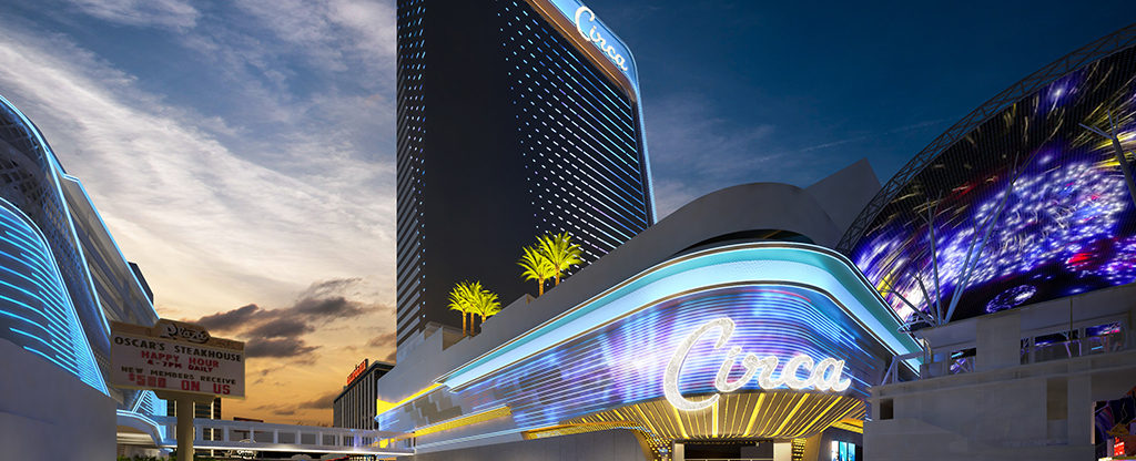 Neon Signs of Circa Resort & Casino in Las Vegas