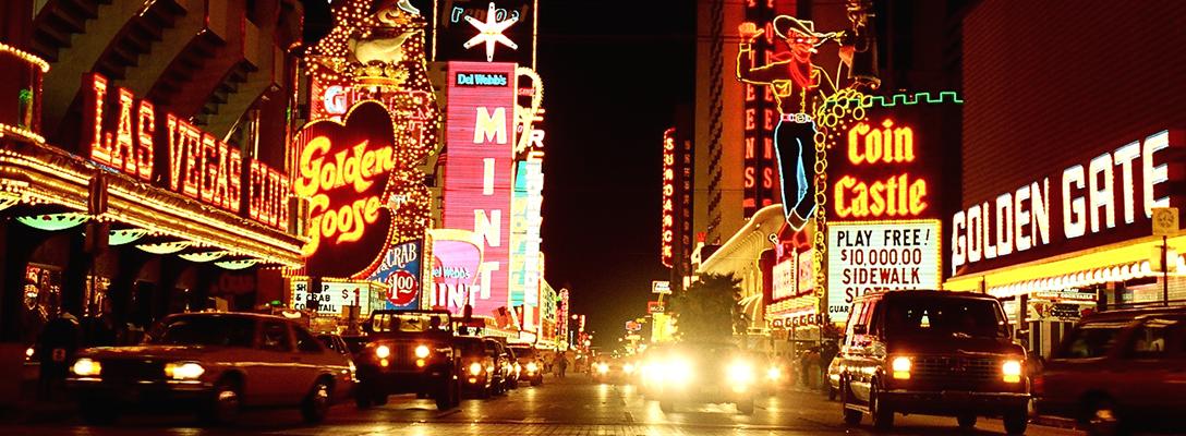 Famous Las Vegas Neon Signs in Glitter Gulch