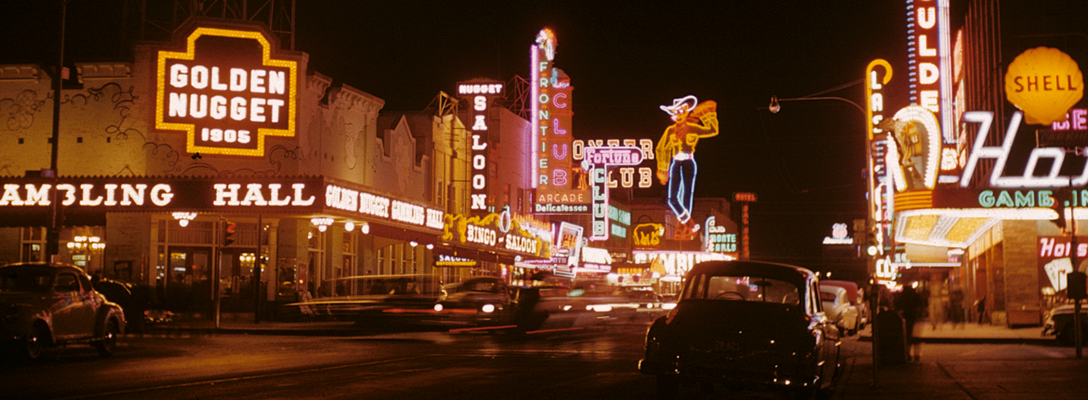 Binion's Horseshoe, late 60s. Photo by - Vintage Las Vegas