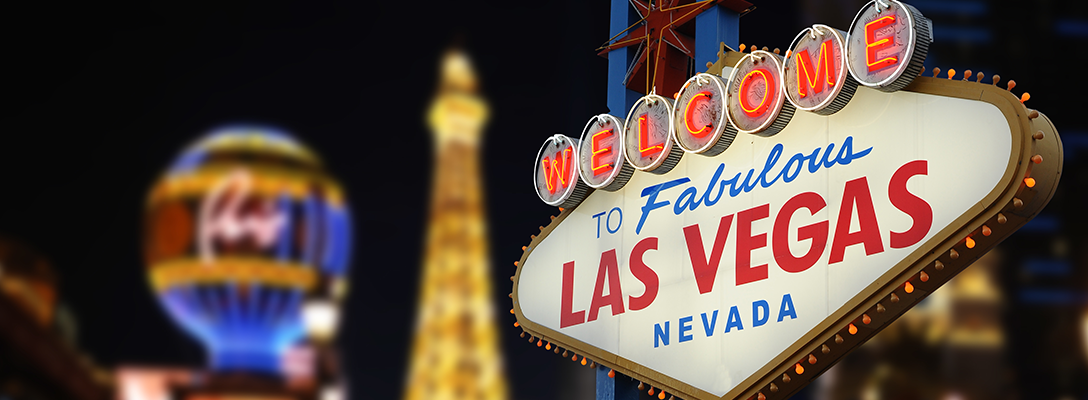 Welcome to Fabulous Las Vegas Neon Sign at Night