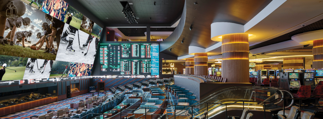 Circa | Sports Sportsbook in Vegas with Hockey on Screen