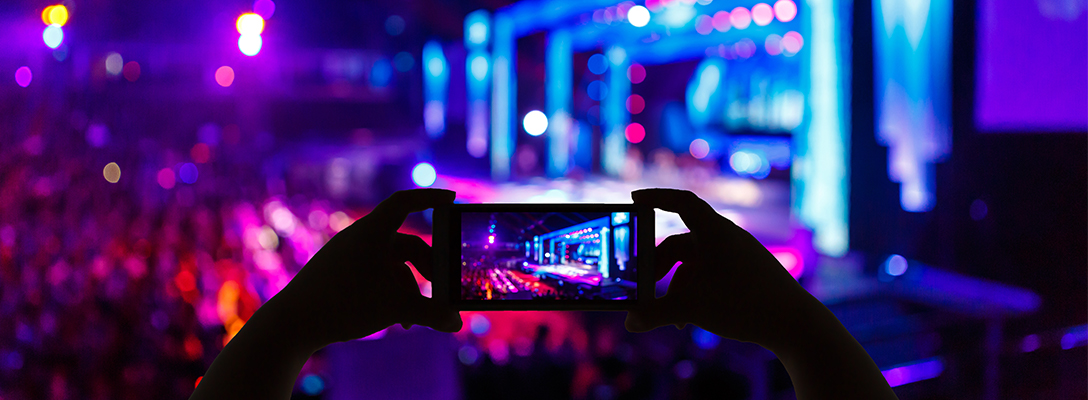 Person Recording Las Vegas 2023 Concert on Phone