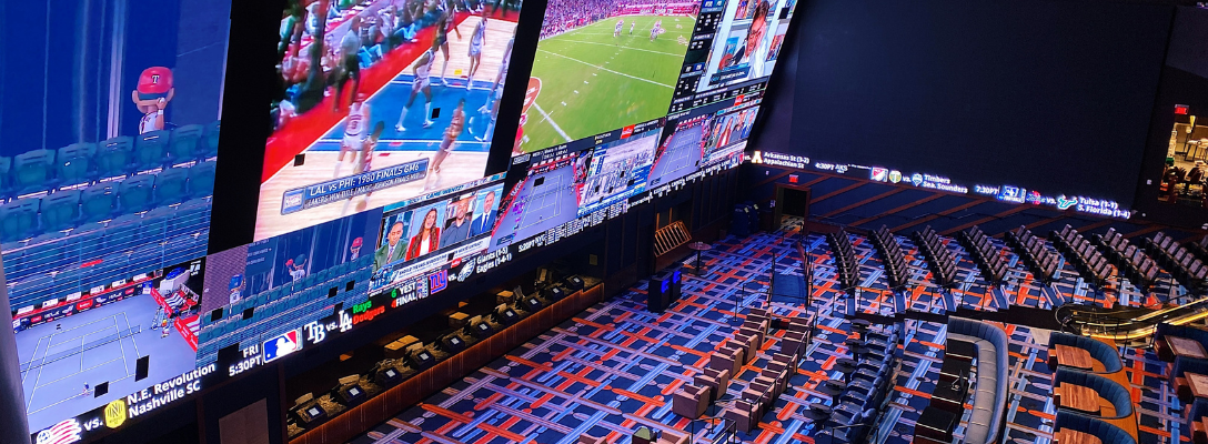Various Sports Showing on Circa Sportsbook Screens