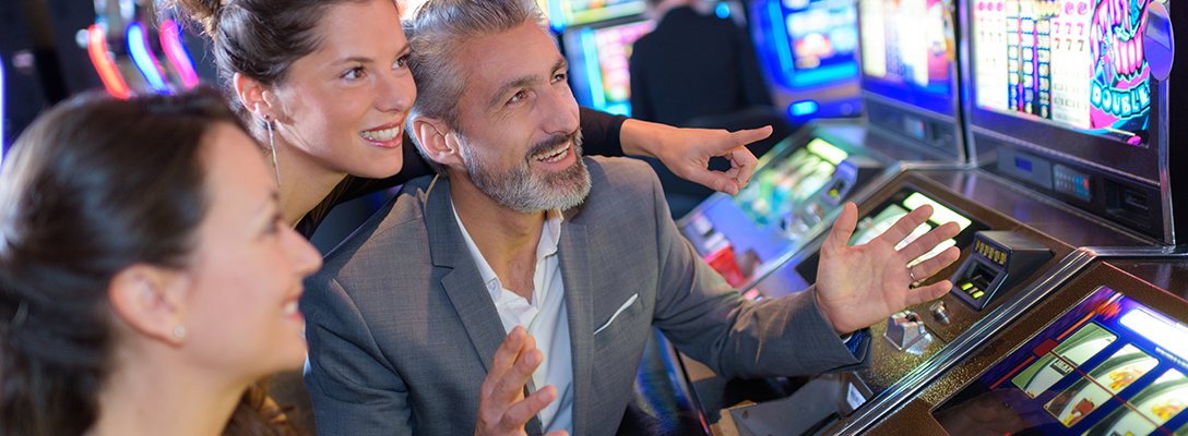 Friends Gambling In-Person at Las Vegas Casino