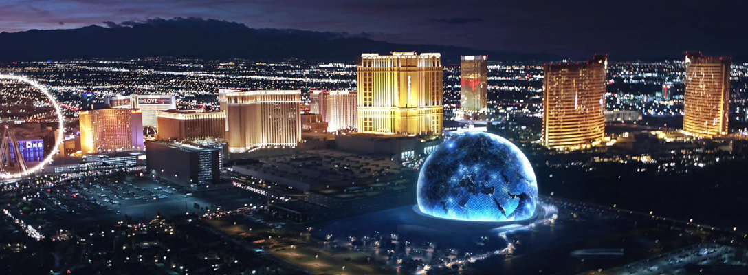 Rendering of MSG Sphere in Las Vegas