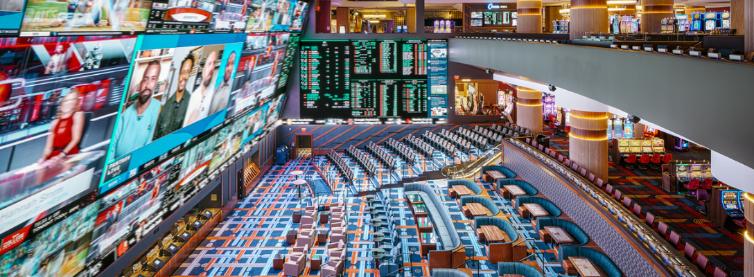 Interior of Circa Sports Sportsbook in Las Vegas