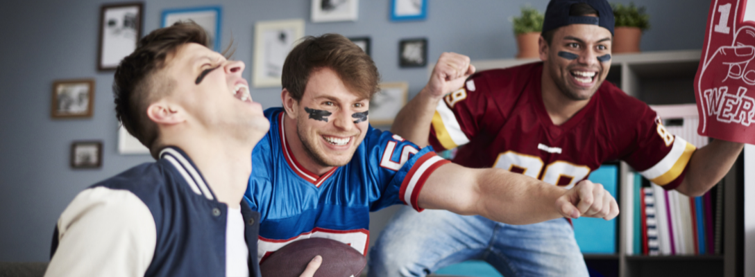 Sports Fans Cheering on Favorite Team