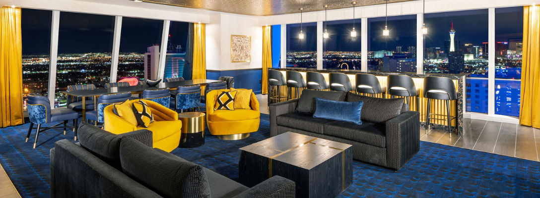 Living Room in Hospitality Suite at Circa Las Vegas Resort & Casino