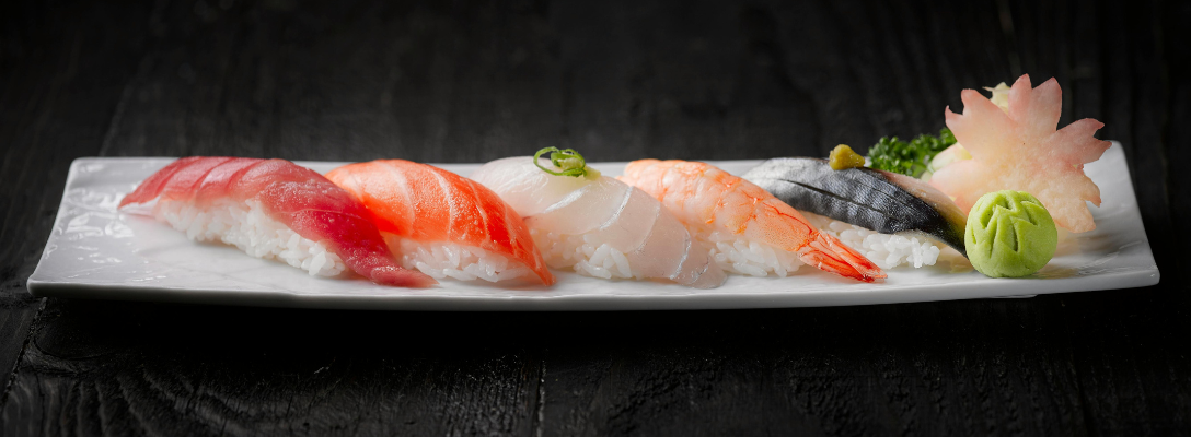 Plate of Sushi at High-End Las Vegas Sushi Restaurant