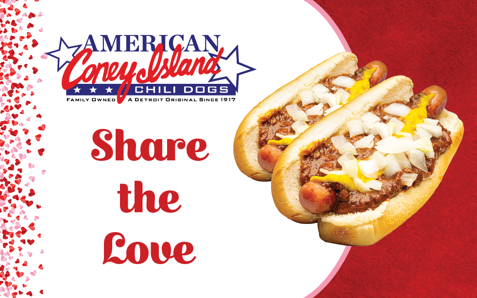 Chilli Dog Valentine’s Day Special from American Coney Island in Las Vegas
