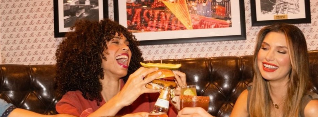 Girlfriends Eating Las Vegas Brunch at Bacon Nation