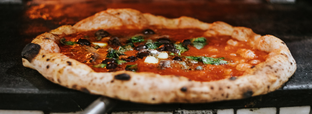 Pizza Being Made in Las Vegas Food Truck